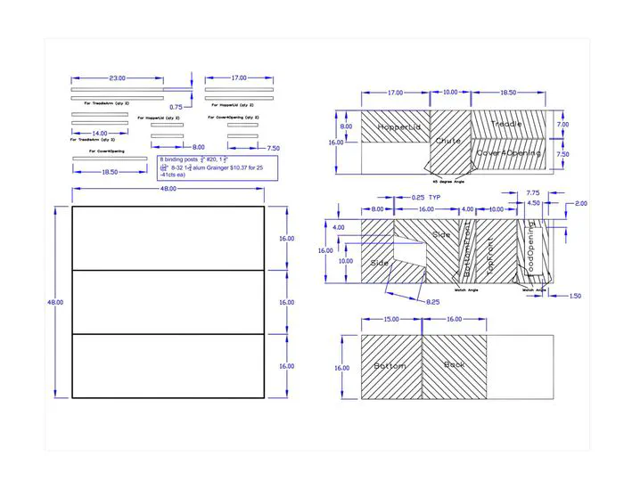 Building a chicken feeder