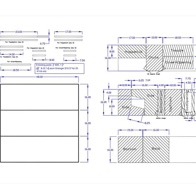 Building a chicken feeder